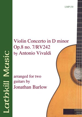 cover of Violin Concerto in D Minor op.8 no.7 / RV242 by Vivaldi arr. Jonathan Barlow