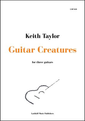 cover of Guitar Creatures for guitar orchestra by Keith Taylor