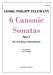 6 Canonic Sonatas Opus 5 by Telemann trans Gary Spolding